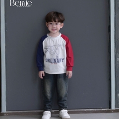 Áo thun áo phông cho bé trai tay dài raplang họa tiết ô tô size 9 đến 28kg BERNIE H0725A27