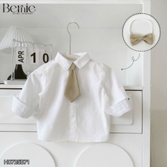 Set bộ vest hoàng gia 6 chi tiết dài tay màu nâu bé trai đi tiệc đi sự kiện size 9 tới 28kg BERNIE H0725B71
