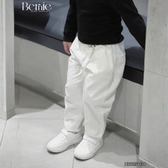 Quần kaki dài phối dây đính tag cho bé trai dáng baggy phong cách Hàn quốc size 9 tới 28kg BERNIE H0825Q30