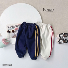 Set áo khoác thể thao khóa kéo cổ đứng kèm quần bo chun cho bé trai bé gái phong cách basic cao cấp size 1 đến 7 tuổi BERNIE H0925B36