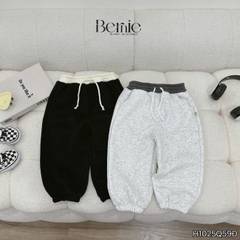 Quần dài quần nỉ lót lông Lerhi phối màu cho bé trai phong cách sành điệu size 10 tới 29kg BERNIE H1025Q59Đ
