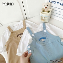 Set Yếm dài kèm áo thun Gấu EINTSIGHT cho bé trai bé gái unisex phong cách hàn quốc size 1 đến 7 tuổi BERNIE H1025B09Đ