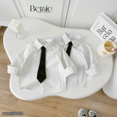 Set vest gi lê tay dài Luxe cho bé trai 4 chi tiết phong cách Hàn quốc size 8 tới 25kg BERNIE H1225B22Đ