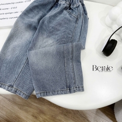 Quần jean quần denim dài ống suông DAILY xanh dương wash nhẹ cho bé trai bé gái size 9 tới 28kg BERNIE H1025B77ĐQ