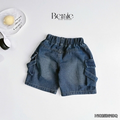 Quần short quần jean túi hộp Teacher cho bé trai đi chơi đi học size 9kg tới 28kg BERNIE KIDS H1025B61ĐQ 