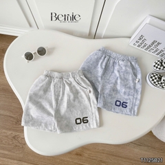 Set bộ bé trai tay ngắn phối màu họa tiết loang Cheese kèm quần short size 9 tới 28kg BERNIE T1125B21