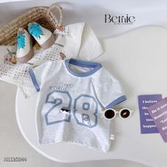 Set bộ tay ngắn cho bé trai họa tiết Best friend 28 kèm quần short kaki size 9 tới 28kg BERNIE H1125B44