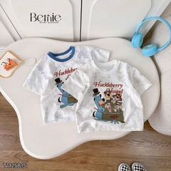 Set bộ tay ngắn đi chơi đi biển cho bé trai áo loang Houd và quần short kaki size 9 tới 28kg BERNIE T1125B15