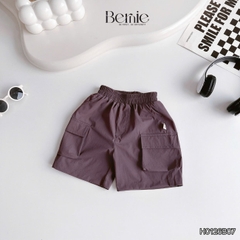 Set bộ tanktop áo thun họa tiết loang phối túi năng động kèm quần short gió mềm cho bé trai size 9 đến 28kg BERNIE H0126B07