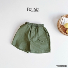 Set sơ mi bé trai Olive Boy áo tay ngắn họa tiết loang kèm quần short 11kg tới 28kg BERNIE T0226B03