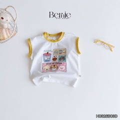 Set bộ bé trai áo tanktop sắc màu phong cách hàn quốc kèm quần short size 1 tới 7 tuổi BERNIE H0326B03Đ