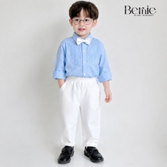 Set sơ mi xếp ly nơ DÀI H0725B47