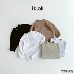 Áo thun cố lọ áo giữ nhiệt cổ 3 phân dài tay Minimal cho bé trai bé gái chất thun cotton 9 đến 28kg BERNIE T0526A72
