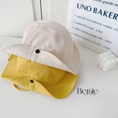 Mũ tai bèo có dây rút và nút bấm unisex cho bé trai bé gái đi chơi đi biển chụp hình xinh yêu 1 đến 4 tuổi BERNIE HL349