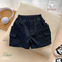 Set đồ bộ sơ mi tơ đũi ngắn tay cho bé trai đi biển đi chơi áo họa tiết hoa lá cây dừa nổi bật kèm quần BERNIE