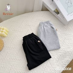 Quần dài thể thao cho bé trai bé gái dáng basic thun cotton 4 chiều 1 đến 7 tuổi BERNIE 0623Q008