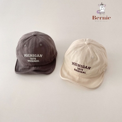 Mũ nón lưỡi trai cho bé trai Michigan phong cách hàn quốc 1 đến 5 tuổi BERNIE kids