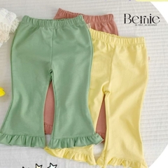 Quần dài ống loe viền bèo cho bé gái phong cách sành điệu size 1 đến 7 tuổi BERNIE 22Q114