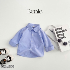 Set vest dài gile áo sơ mi túi khăn công tử lịch lãm bé trai thôi nôi sinh nhật 1 đến 7 tuổi BERNIE 0824b06