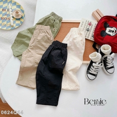 Quần dài gió thể thao phối chỉ nổi cho bé trai phong cách hàn quốc 1 đến 7 tuổi BERNIE 0624Q14