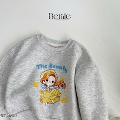Áo sweater tay dài họa tiết in hình công chúa dễ thương cho bé gái 1 đến 7 tuổi BERNIE 0624A40