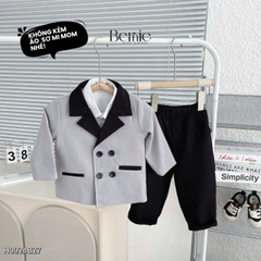  Set vest công tử Blazer H0924B27 2 chi tiết phong cách hàn quốc cho bé trai 1 đến 7 tuổi Bernie H0924B27
