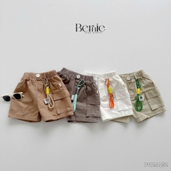 Quần short quần kaki đùi phối túi hộp 1 bên cho bé trai đi chơi đi học size 9 tới 28kg BERNIE P1124Q51