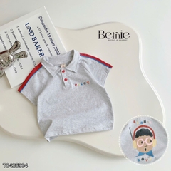 Set bộ polo cho bé trai áo thun tay ngắn họa tiết câụ bé kèm quần short size 1 đến 7 tuổi BERNIE T0425B64