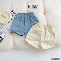 Set bộ polo thêu khủng long bé trai áo thun polo họa tiết thêu khủng long và quần short jean mềm 1 đến 7 tuổi BERNIE H0425B47