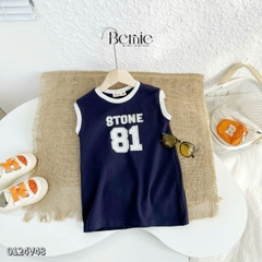 Váy suông thun cotton dáng thể thao cho bé gái đi chơi đi học size 9kg tới 26kg BERNIE 0124V48