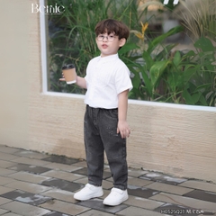 Quần dài quần jean mài đen cho bé trai phong cách sành điệu size 11kg tới 28kg BERNIE H0525Q21