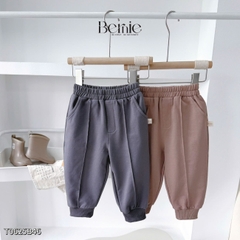 Set bộ polo tay dài kẻ ngang họa tiết thêu cáo nhỏ kèm quần dài cho bé trai size 1 đến 7 tuổi BERNIE T0625B46