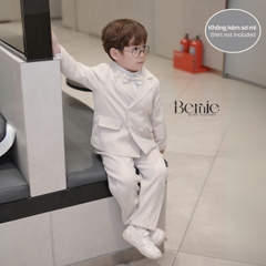 Set bộ vest dài tay 3 chi tiết Vest quần nơ cho bé trai phong cách hàn quốc đi tiệc đi chơi 1 đến 7 tuổi BERNIE T1123B015