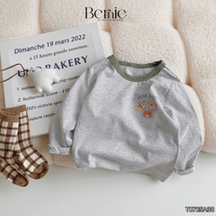 Áo thun áo phông tay dài họa tiết Animal unisex cho bé trai bé gái đi học đi chơi 9 đến 27kg BERNIE T0725A38