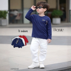 Áo thun áo phông tay dài họa tiết Animal unisex cho bé trai bé gái đi học đi chơi 9 đến 27kg BERNIE H0725A25