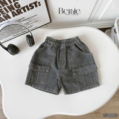 Quần short quần jean túi hộp đi chơi đi học cho bé trai size 9kg tới 28kg BERNIE KIDS 25Q002