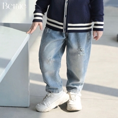 Quần jean dài quần denim dáng baggy xước cho bé trai Style hàn quốc size 11 tới 28kg BERNIE T1125Q52