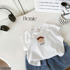 Set bộ tanktop Brown Boys cho bé trai áo thun tanktop họa tiết hình in cute kèm quần short jean 9kg đến 28kg BERNIE H1025B62Đ