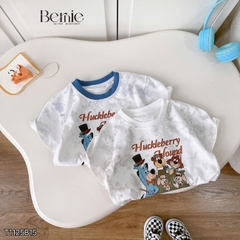Set bộ tay ngắn đi chơi đi biển cho bé trai áo loang Houd và quần short kaki size 9 tới 28kg BERNIE T1125B15