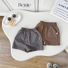 Set bộ tay ngắn cổ trụ họa tiết Gấu Funny và quần short đi chơi đi biển cho bé trai size 1 tới 7 tuổi BERNIE H1125B37