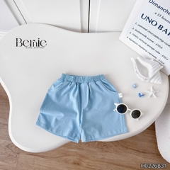 Set bộ ngắn tay đi chơi đi biển họa tiết Đại Hải Trình kèm quần short cho bé trai size 9 tới 25kg BERNIE H0226B31