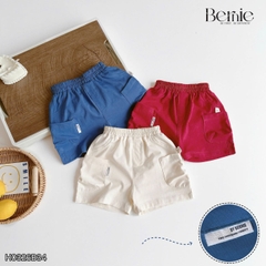 Set bộ ba lỗ áo thun phối màu họa tiết Baby Shark kèm quần short cho bé trai đi chơi đi biển size 1 tới 7 tuổi BERNIE H0326B34
