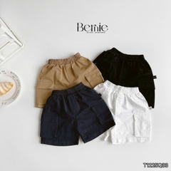 Quần short quần kaki đùi phối túi hộp 2 bên cho bé trai đi chơi đi học size 9 tới 28kg BERNIE T1225Q33