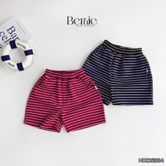 Set bộ đi biển bé trai áo thun tay ngắn raplang the Sea kèm quần short kẻ size 1 đến 7 tuổi BERNIE H0226B34