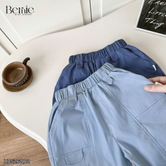 Quần ngố quần lửng chất bò giấy mềm phối túi cho bé trai size từ 1 đến 6 tuổi BERNIE KIDS H0526Q02