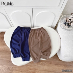 Set bộ dài tay áo polo cổ dệt Bernie Warm Light phối quần dài cho bé trai size 11 tới 28kg BERNIE T0426B11