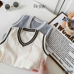 Áo gi lê len vặn thừng cho bé trai bé gái phong cách Hàn quốc size 9 tới 25kg BERNIE T1025A19