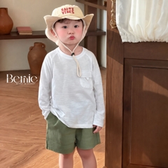 Mũ tai bèo có dây rút và nút bấm unisex cho bé trai bé gái đi chơi đi biển chụp hình xinh yêu 1 đến 4 tuổi BERNIE HL349