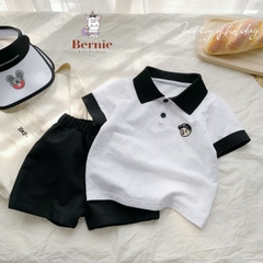 Set độ đồ thun Polo ngắn tay cho bé trai bé gái đồng phục BERNIE thủy thủ quần short chân váy xếp ly 8-30kg H0924B04