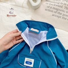 Bộ đồ sơ mi gió dài tay áo khoác gió thể thao quần dài cho bé trai bé gái có khóa kéo 1 đến 7 tuổi BERNIE Kids